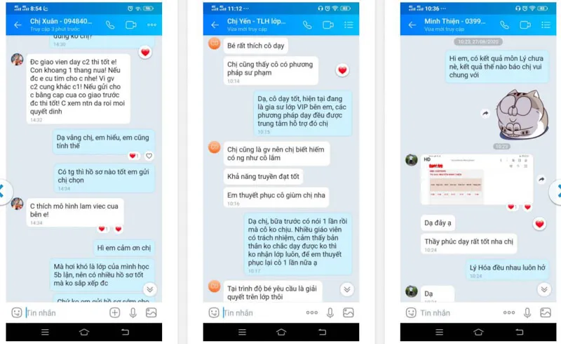 Phản hồi của quý phụ huynh về gia sư WElearn