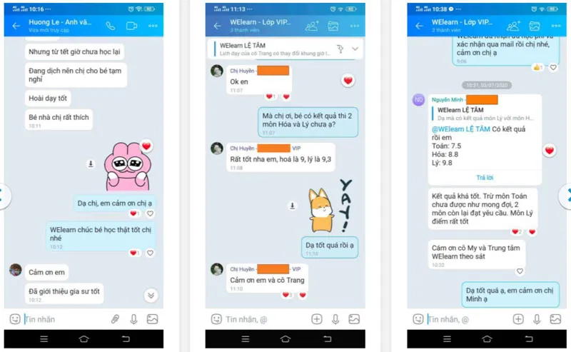 Ý kiến phụ huynh về gia sư dạy kèm tại nhà  WElearn