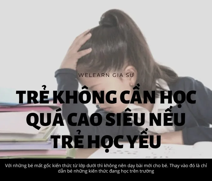 Trẻ không cần học quá cao siêu