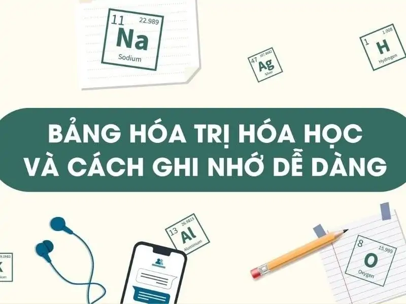 Cách học bảng hóa trị