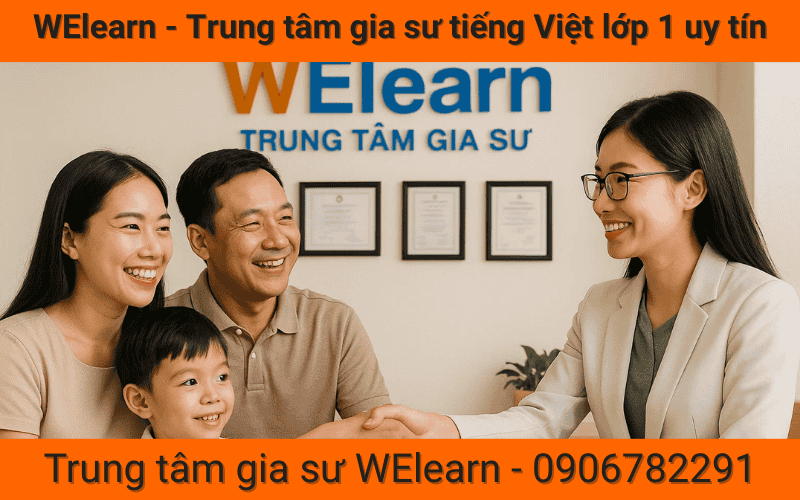 WElearn - Trung tâm gia sư tiếng Việt lớp 1 uy tín