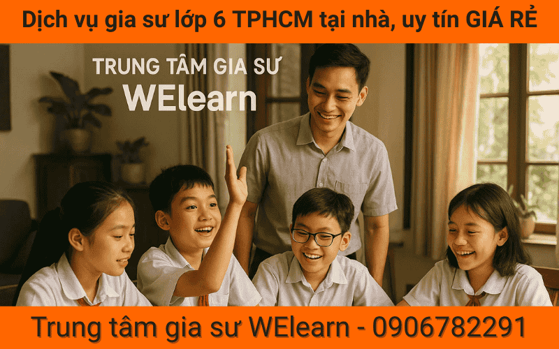 Dịch vụ gia sư lớp 6 TPHCM tại nhà, uy tín GIÁ RẺ
