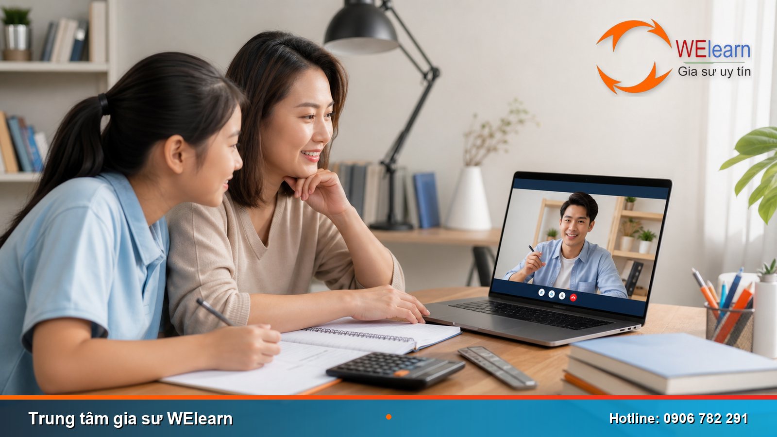 Phụ huynh tham khảo bảng giá gia sư online cùng WElearn