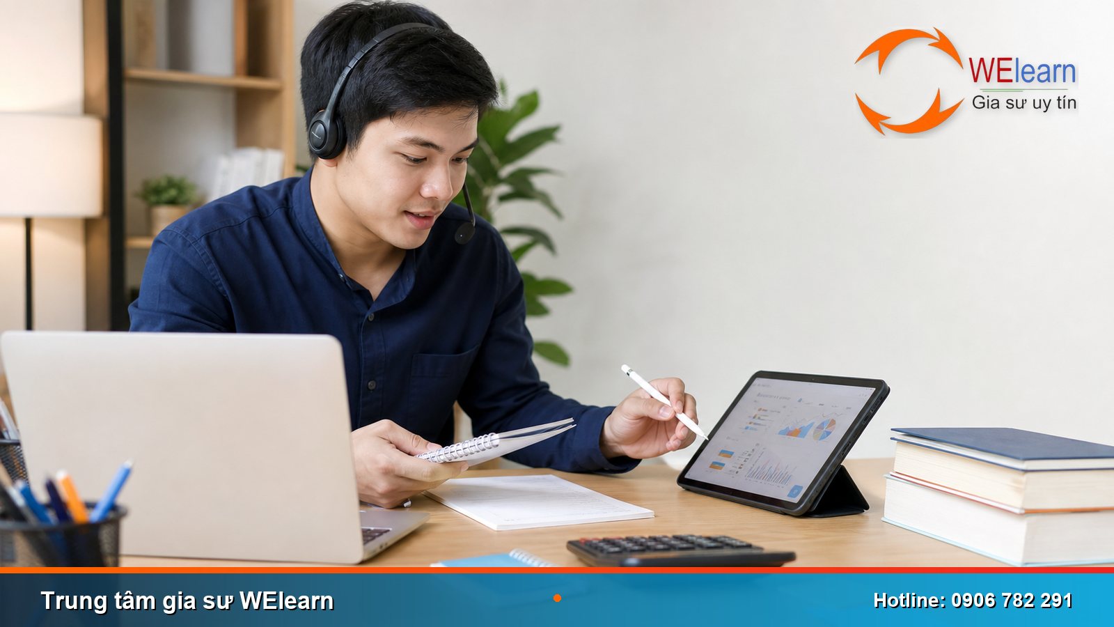 Gia sư WElearn chuẩn bị lộ trình học online theo mục tiêu của học sinh