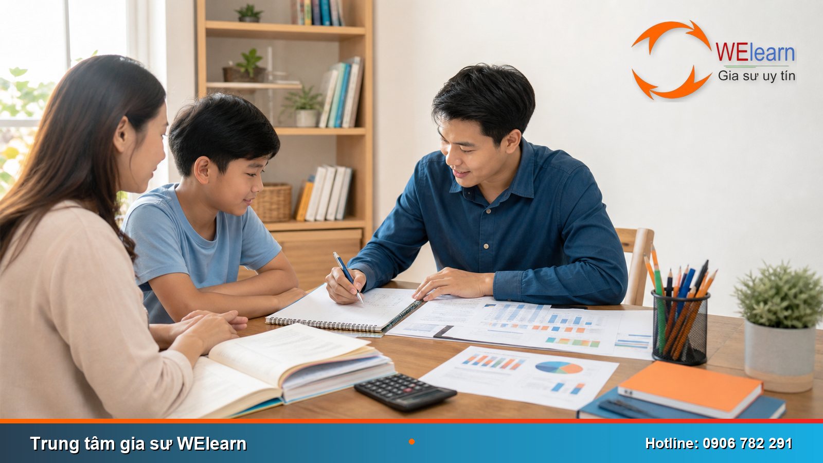 Gia sư WElearn lập kế hoạch học tại nhà theo cấp học và môn học